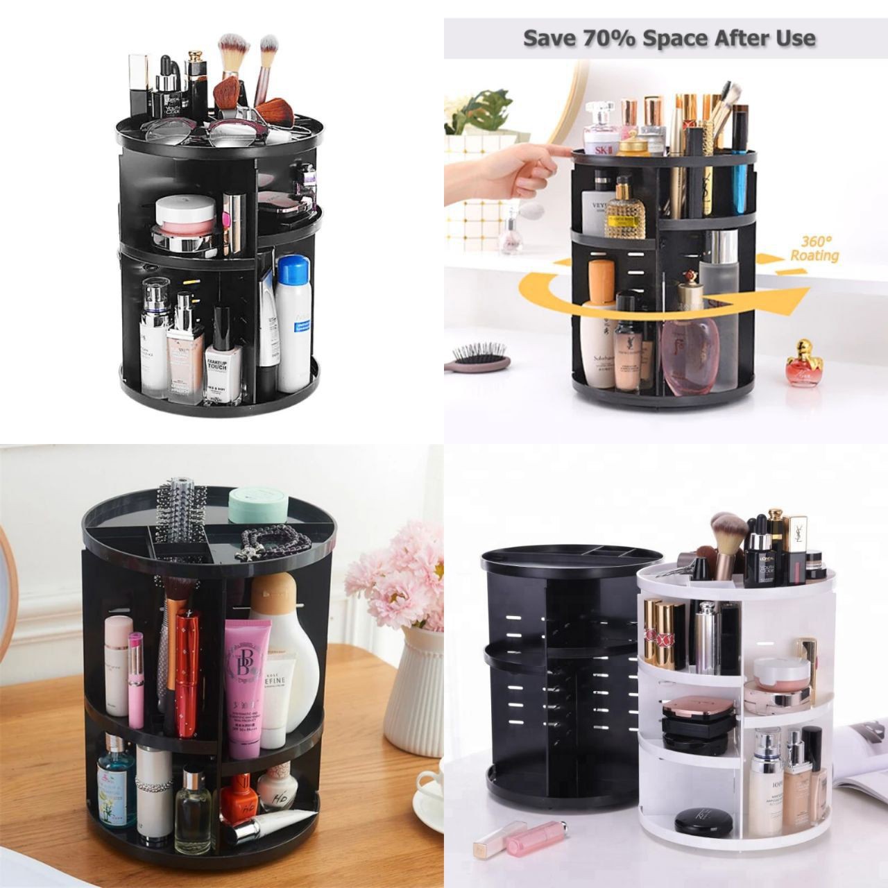 â‡ï¸ 360 Rotating Makeup Organizer
