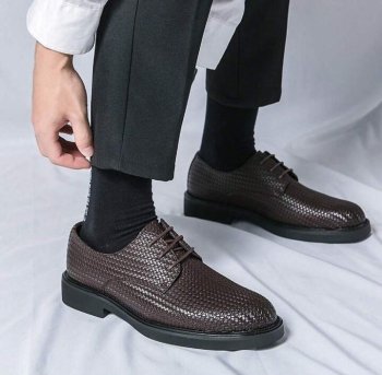  Men's Stylish Low-cut leather shoes 