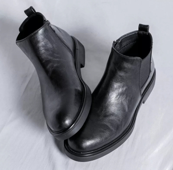 Side Zip Quality Leather boots 