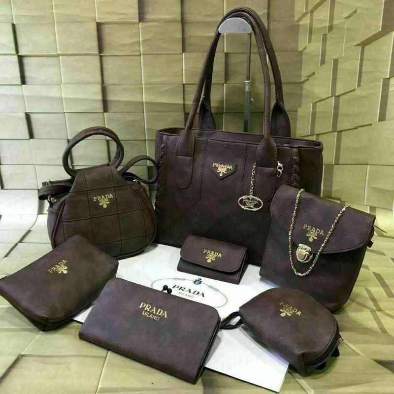 Ladies bags 7 in one set